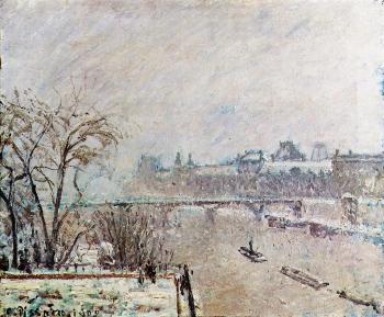 卡米耶 畢沙羅 The Seine Viewed from the Pont-Neuf, Winter